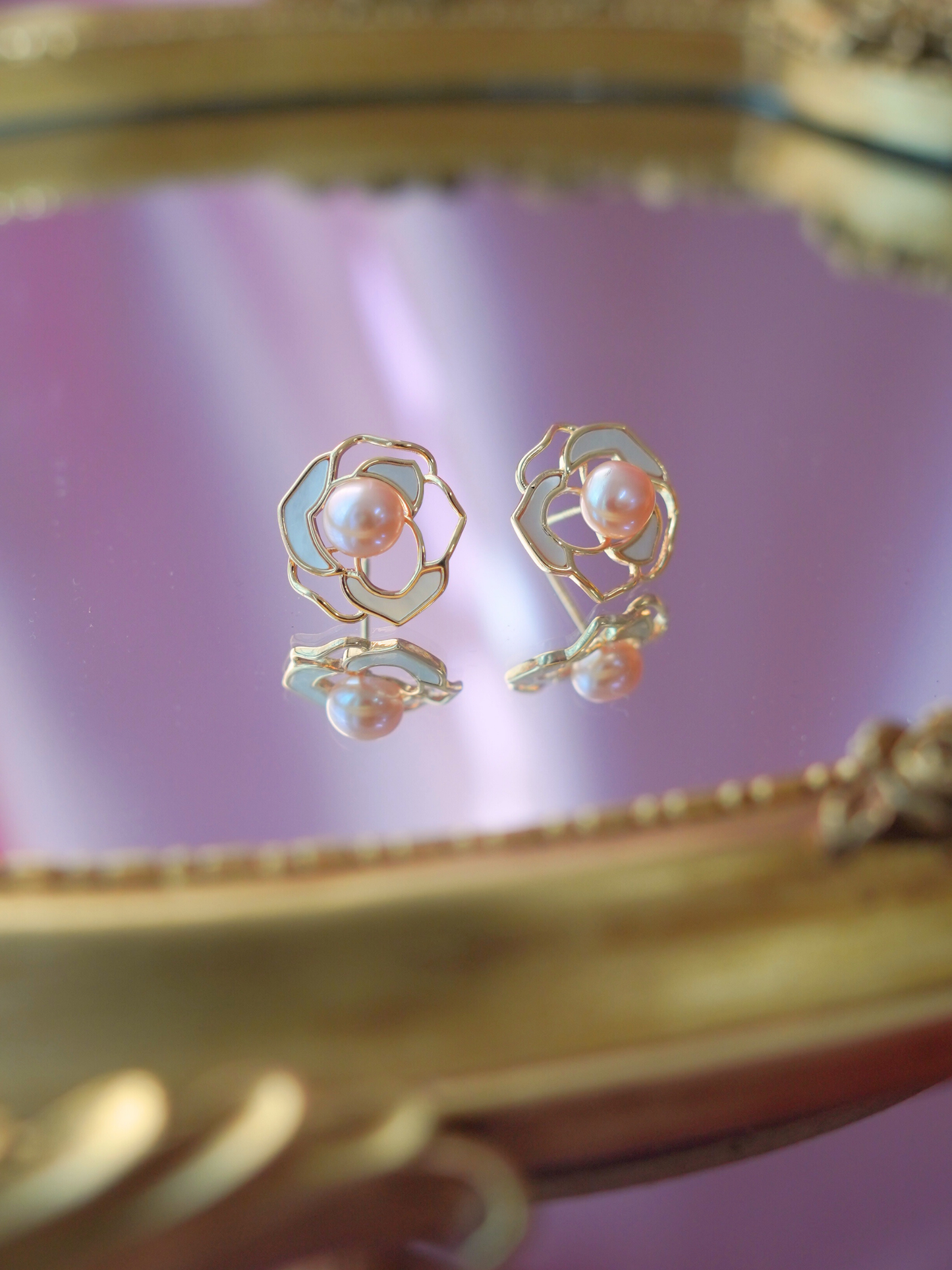 SET0008MX 3 in 1 Flower Fresh Water Pearl Gift Set